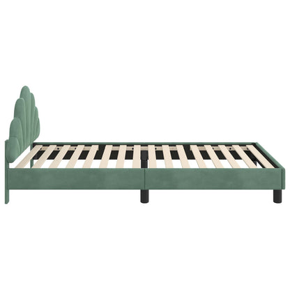 Struttura letto bambini con testata Verde Mare 90 x 190 cm