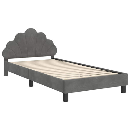 Struttura letto bambini con testata Grigio scuro 90 x 200 cm