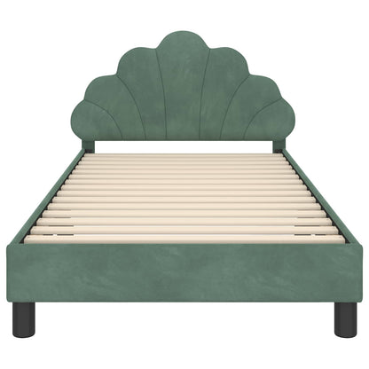 Struttura letto bambini con testata Verde Mare 90 x 200 cm