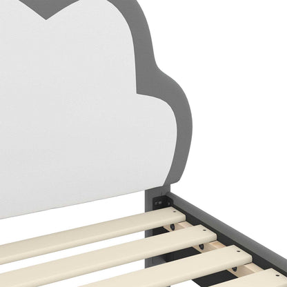 Struttura letto per bambini con testata Grigio chiaro