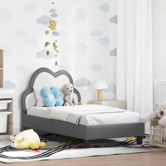 Struttura letto per bambini con testata Grigio chiaro