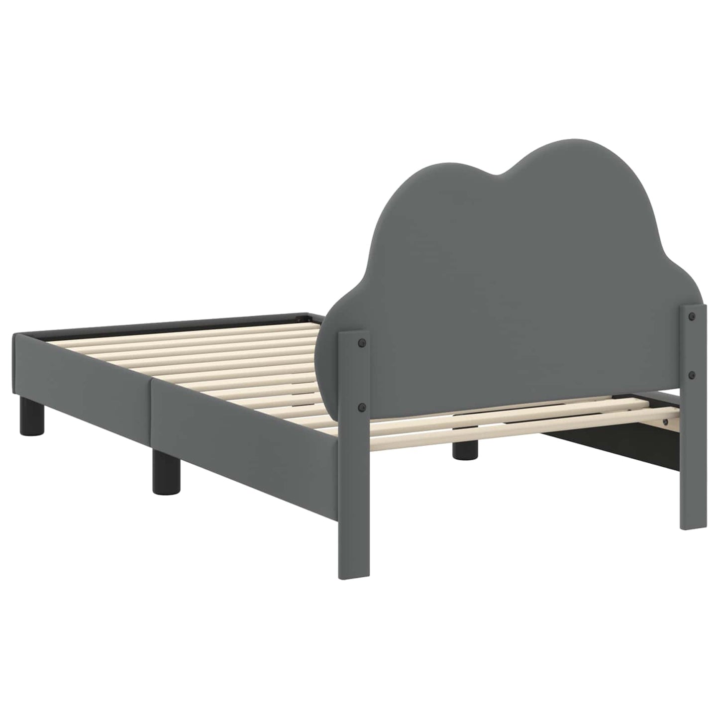 Struttura letto bambini con testata Grigio chiaro 80 x 160 cm