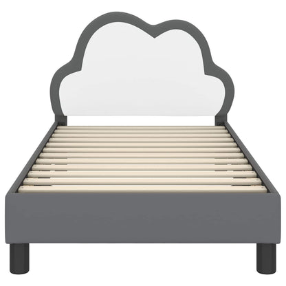 Struttura letto bambini con testata Grigio chiaro 80 x 160 cm