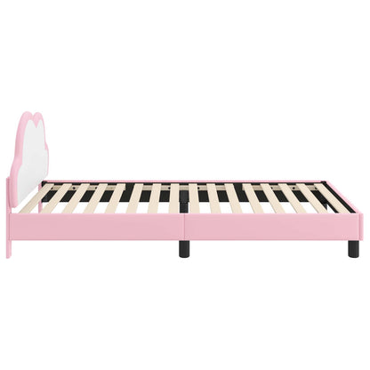 Struttura letto bambini con testata Rosa 80 x 200 cm PU