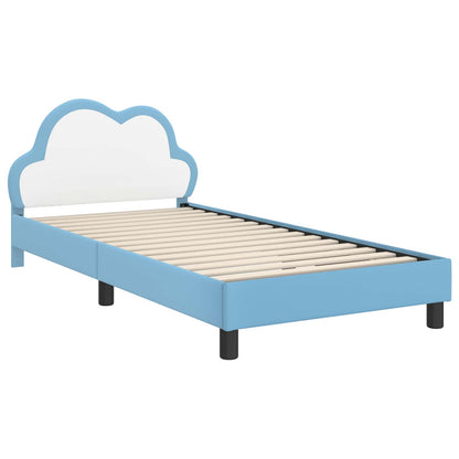 Struttura letto bambini con testata Blu 80 x 200 cm PU