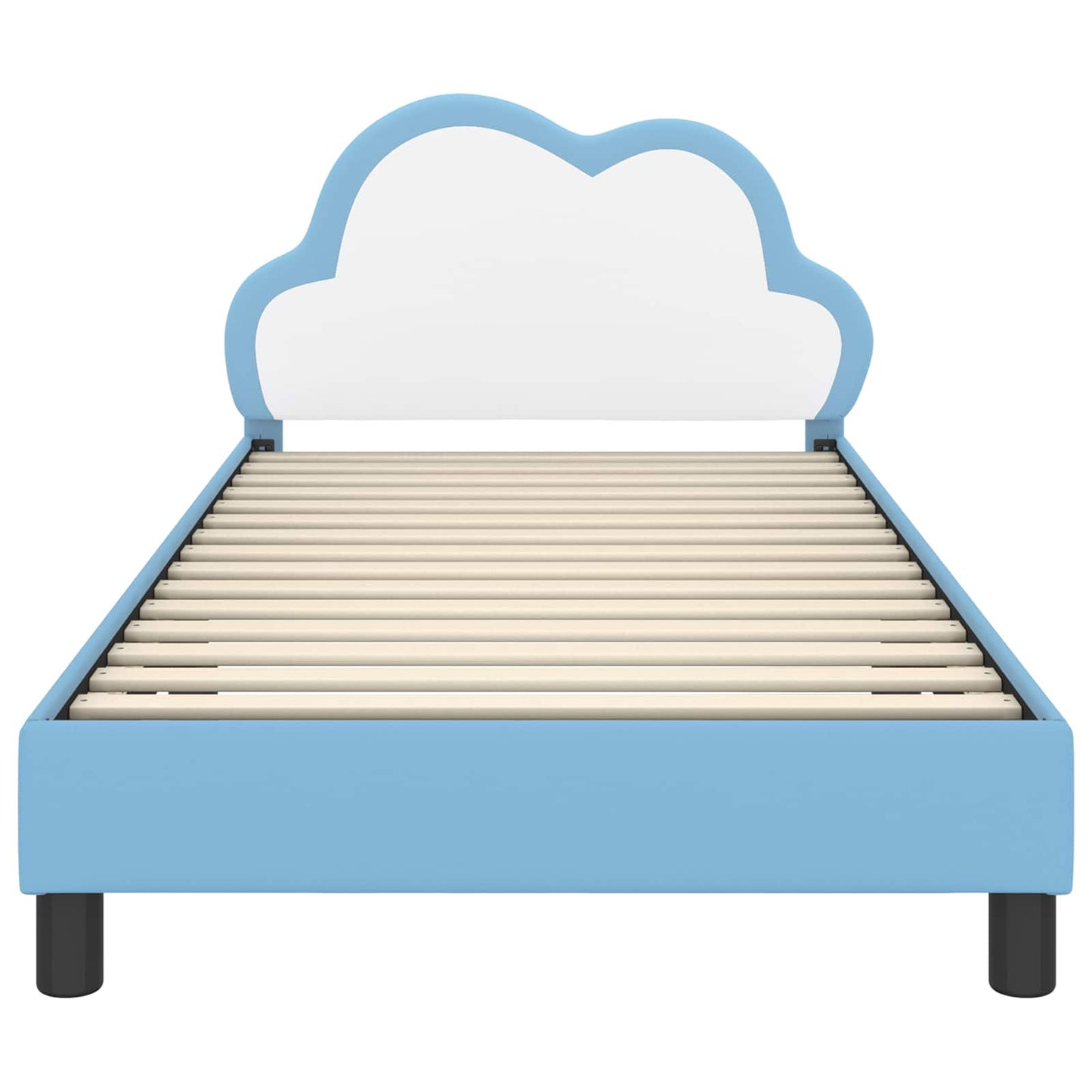 Struttura letto bambini con testata Blu 80 x 200 cm PU