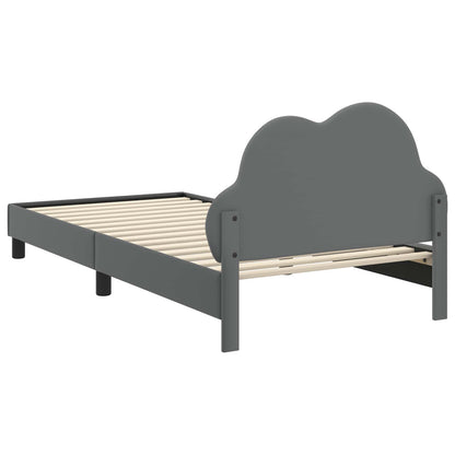 Struttura letto bambini con testata Grigio chiaro 80 x 200 cm