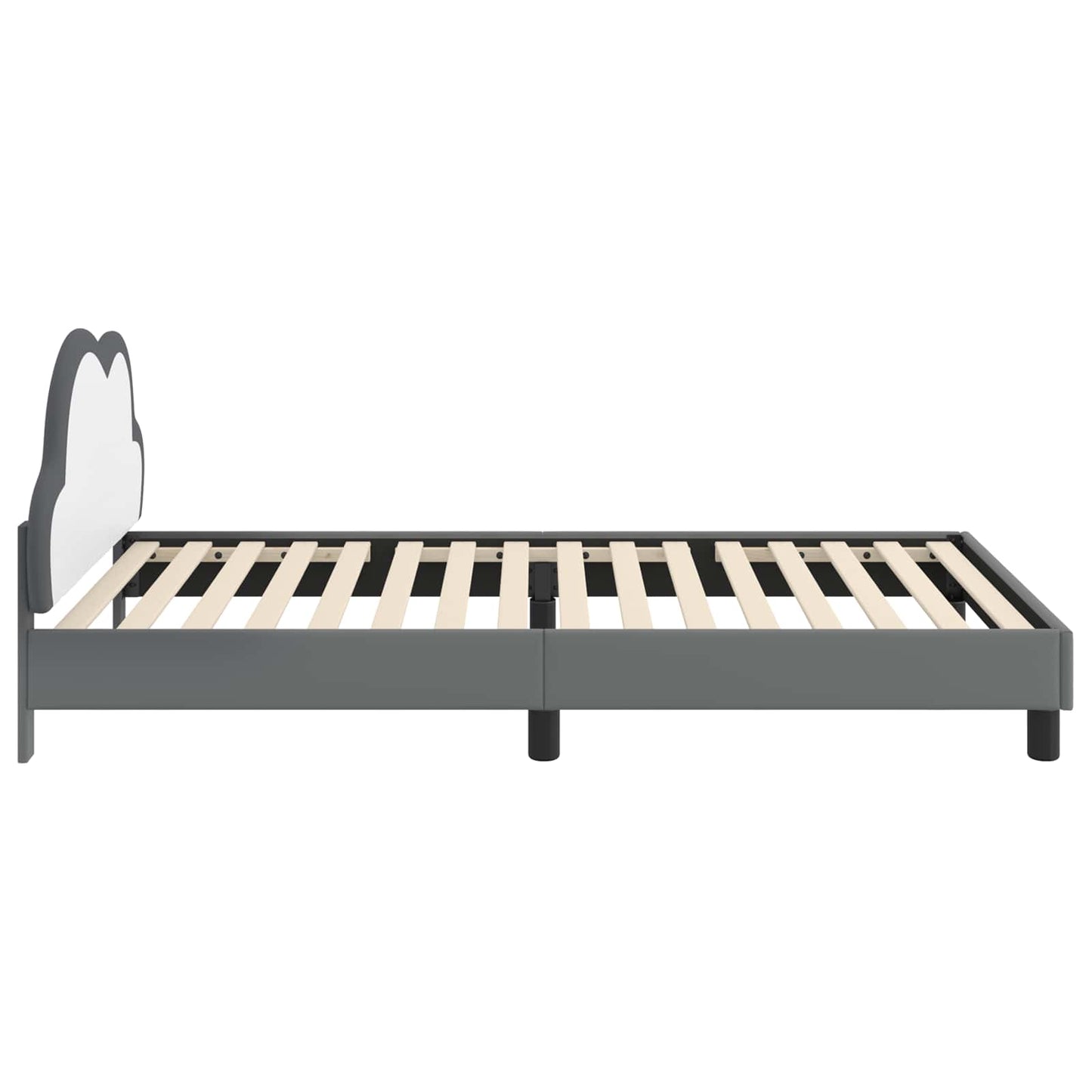 Struttura letto bambini con testata Grigio chiaro 90 x 190 cm