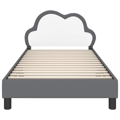 Struttura letto bambini con testata Grigio chiaro 90 x 200 cm