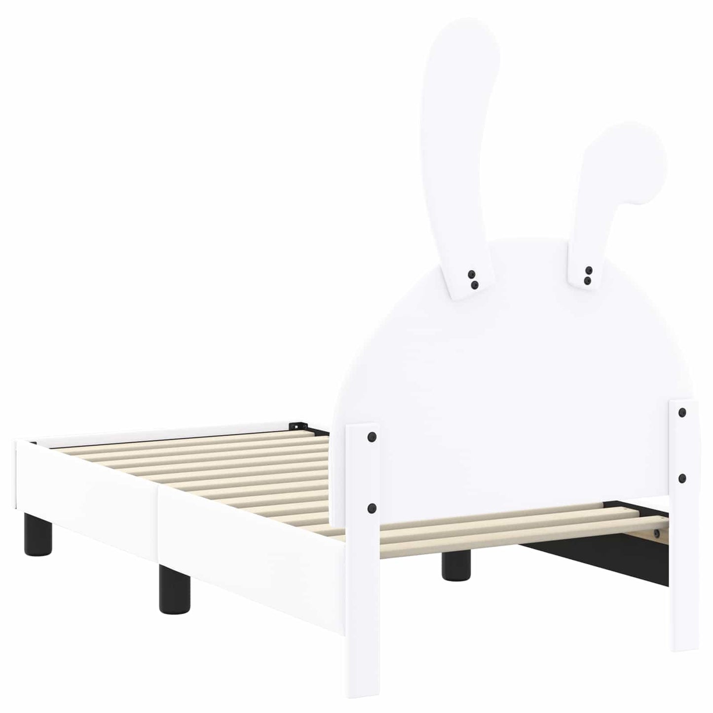 Struttura letto per bambini con testata Bianco 70 x 140 cm PU