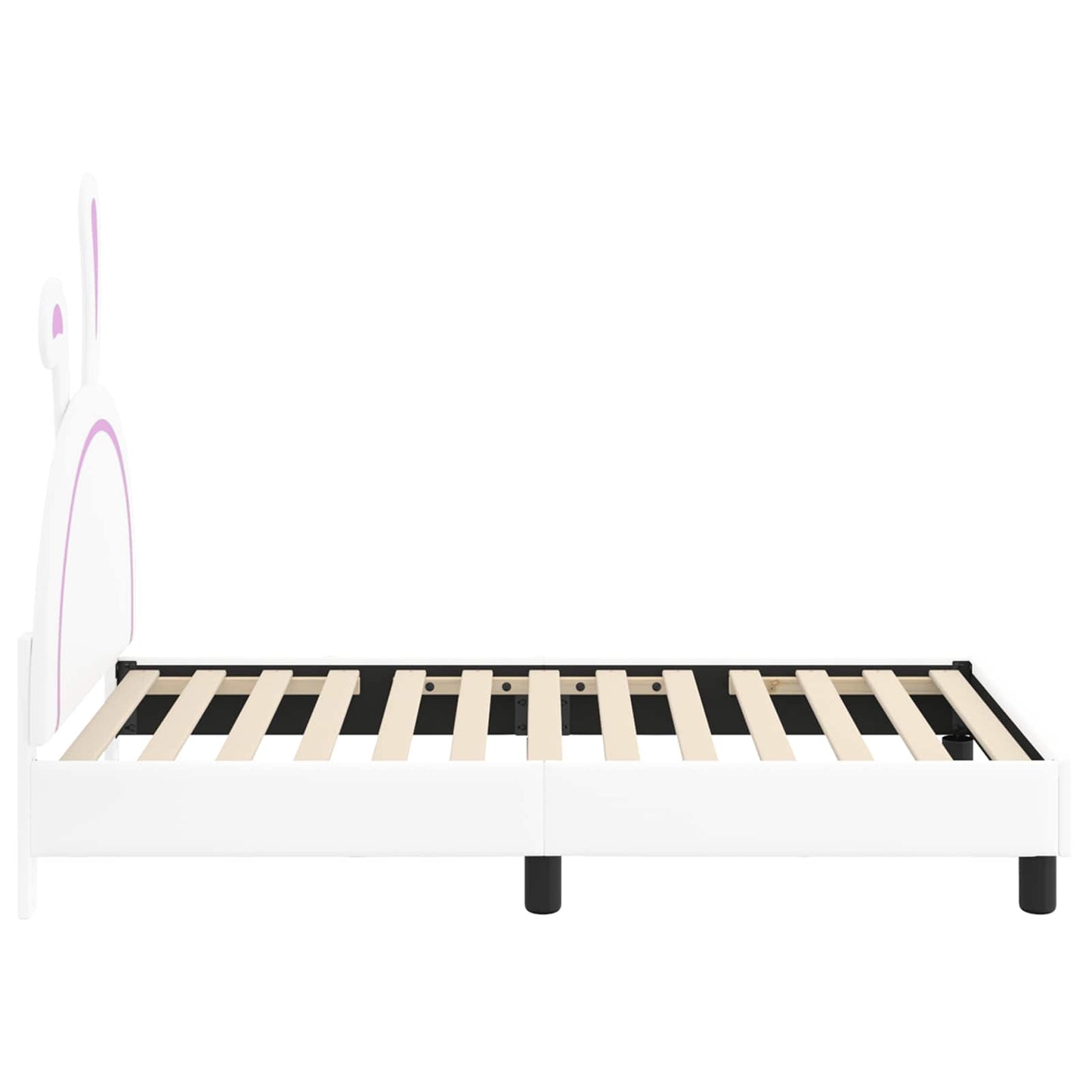 Struttura letto bambini con testata Bianco 80 x 160 cm PU