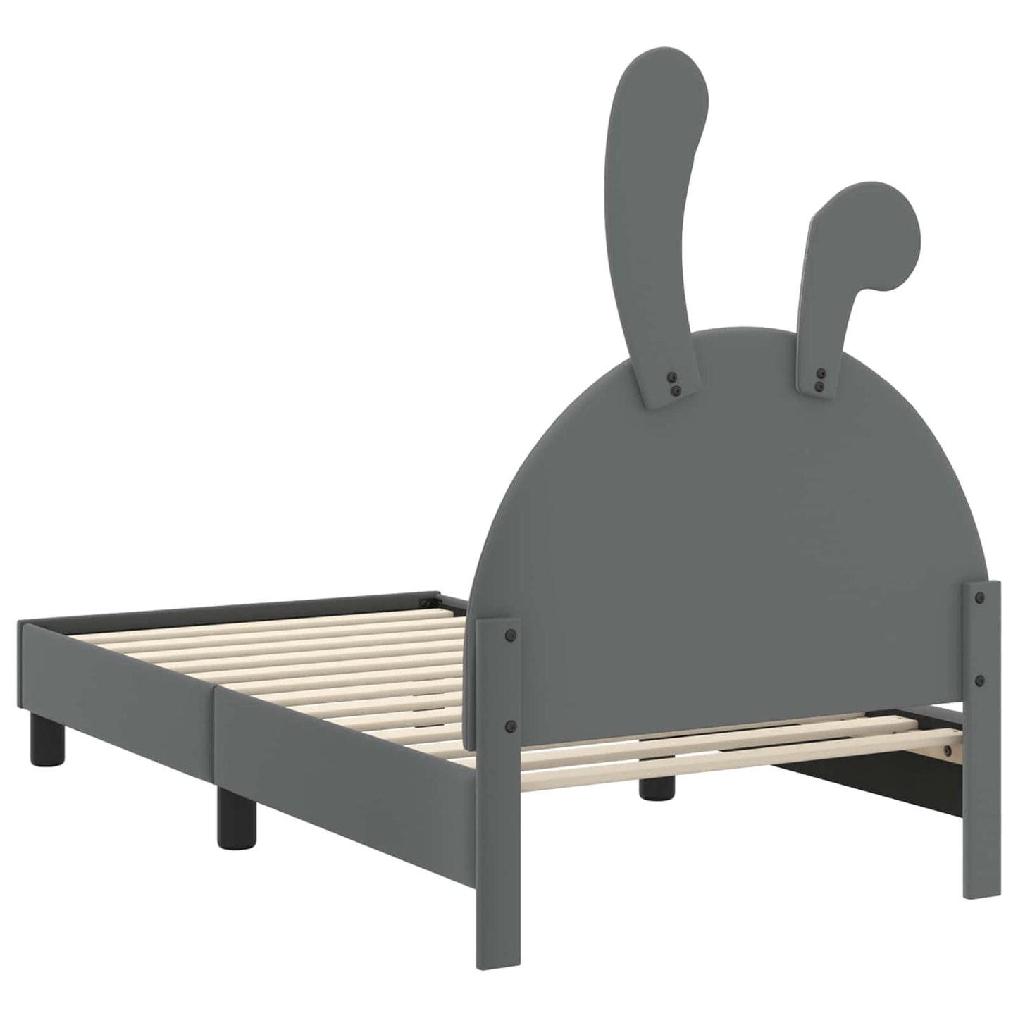 Struttura letto bambini con testata Grigio chiaro 80 x 160 cm