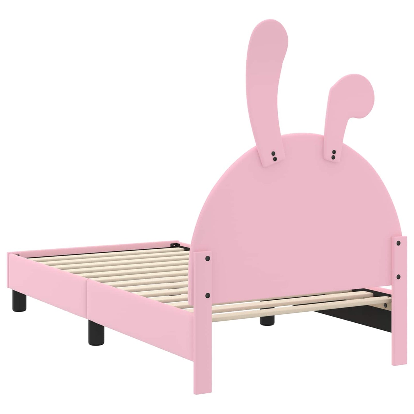 Struttura letto bambini con testata Rosa 80 x 160 cm PU
