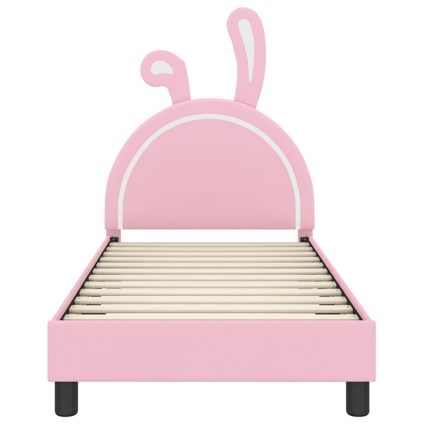 Struttura letto bambini con testata Rosa 80 x 160 cm PU