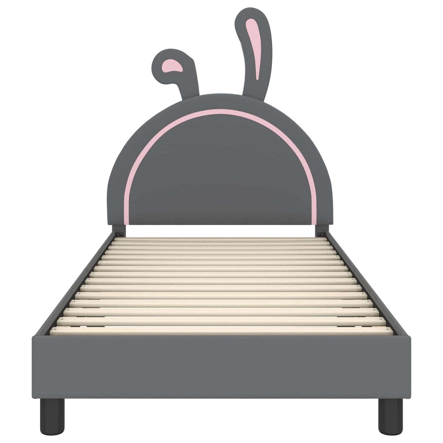 Struttura letto bambini con testata Grigio chiaro 80 x 200 cm