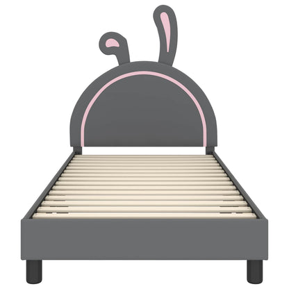 Struttura letto bambini con testata Grigio chiaro 80 x 200 cm