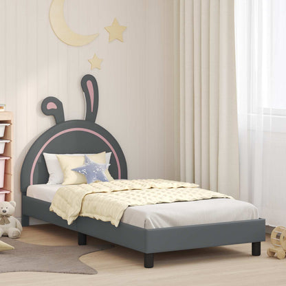 Struttura letto bambini con testata Grigio chiaro 90 x 190 cm