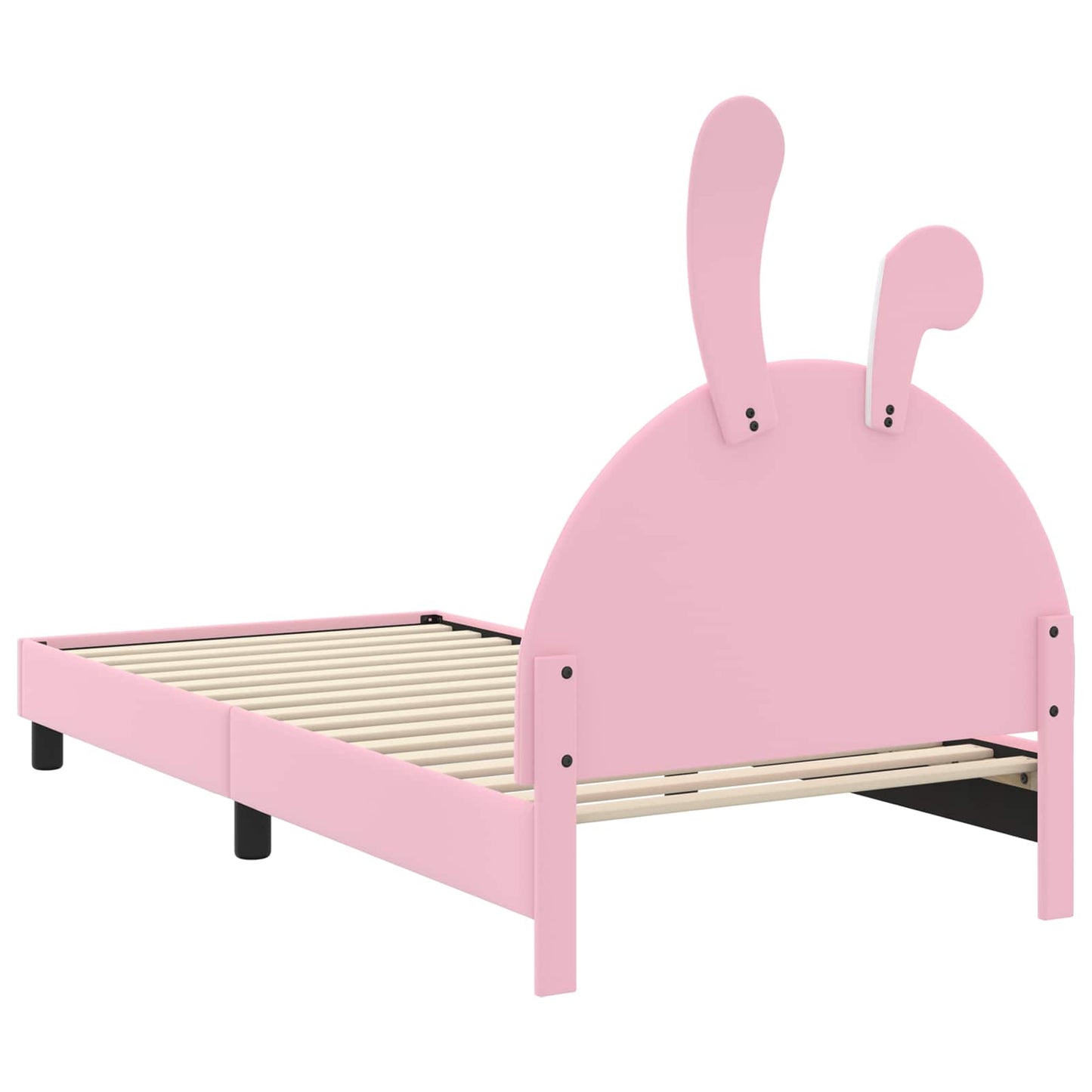 Struttura letto bambini con testata Rosa 90 x 190 cm PU