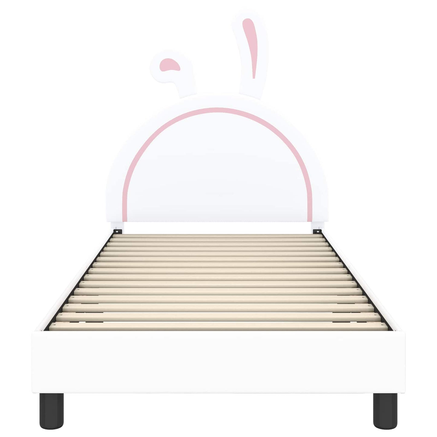 Struttura letto bambini con testata Bianco 90 x 200 cm PU