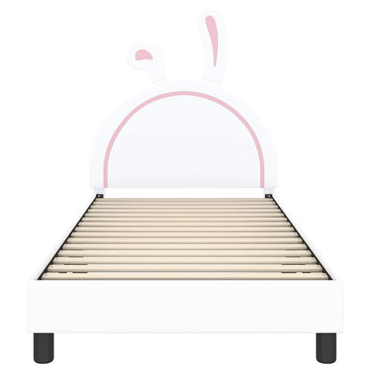 Struttura letto bambini con testata Bianco 90 x 200 cm PU