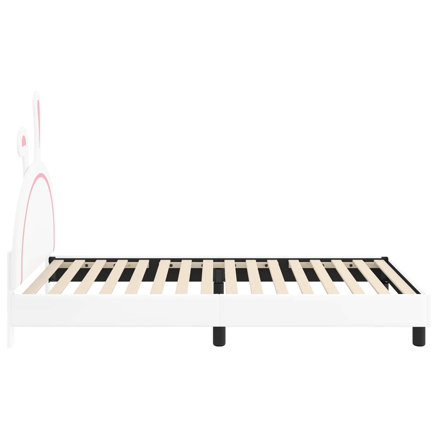 Struttura letto bambini con testata Bianco 90 x 200 cm PU