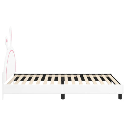 Struttura letto bambini con testata Bianco 90 x 200 cm PU