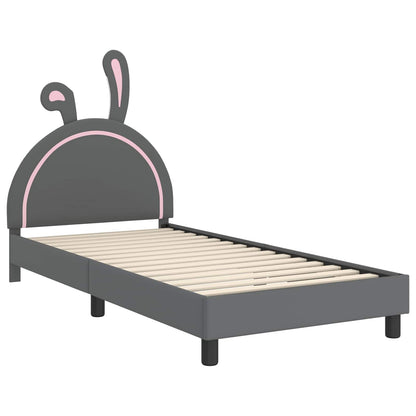 Struttura letto bambini con testata Grigio chiaro 90 x 200 cm