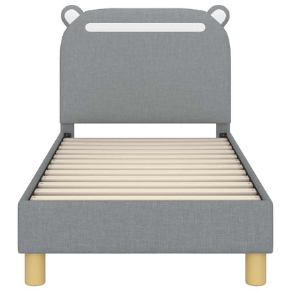 Struttura letto per bambini con testata Grigio chiaro