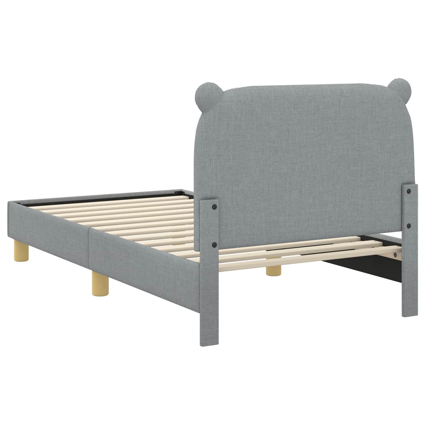 Struttura letto bambini con testata Grigio chiaro 80 x 160 cm