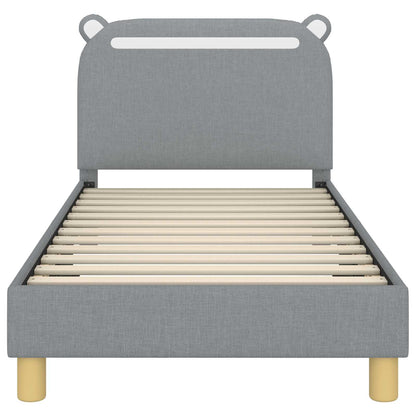 Struttura letto bambini con testata Grigio chiaro 80 x 160 cm