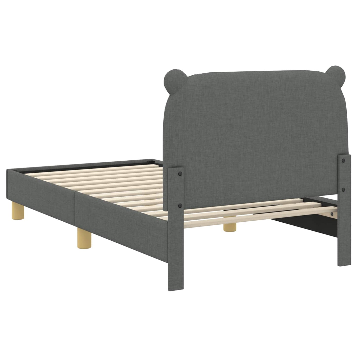 Struttura letto bambini con testata Grigio scuro 80 x 160 cm