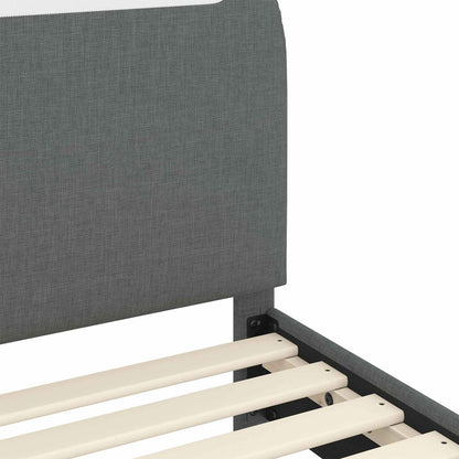 Struttura letto bambini con testata Grigio scuro 80 x 200 cm