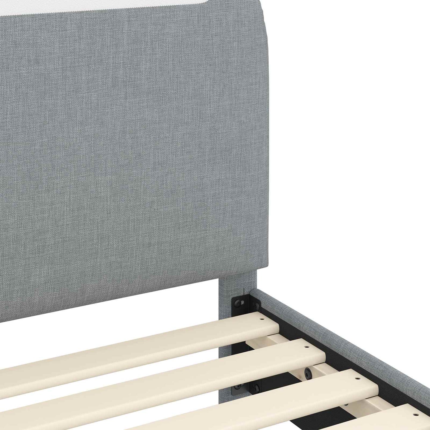 Struttura letto bambini con testata Grigio chiaro 90 x 190 cm