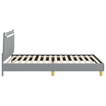 Struttura letto bambini con testata Grigio chiaro 90 x 190 cm