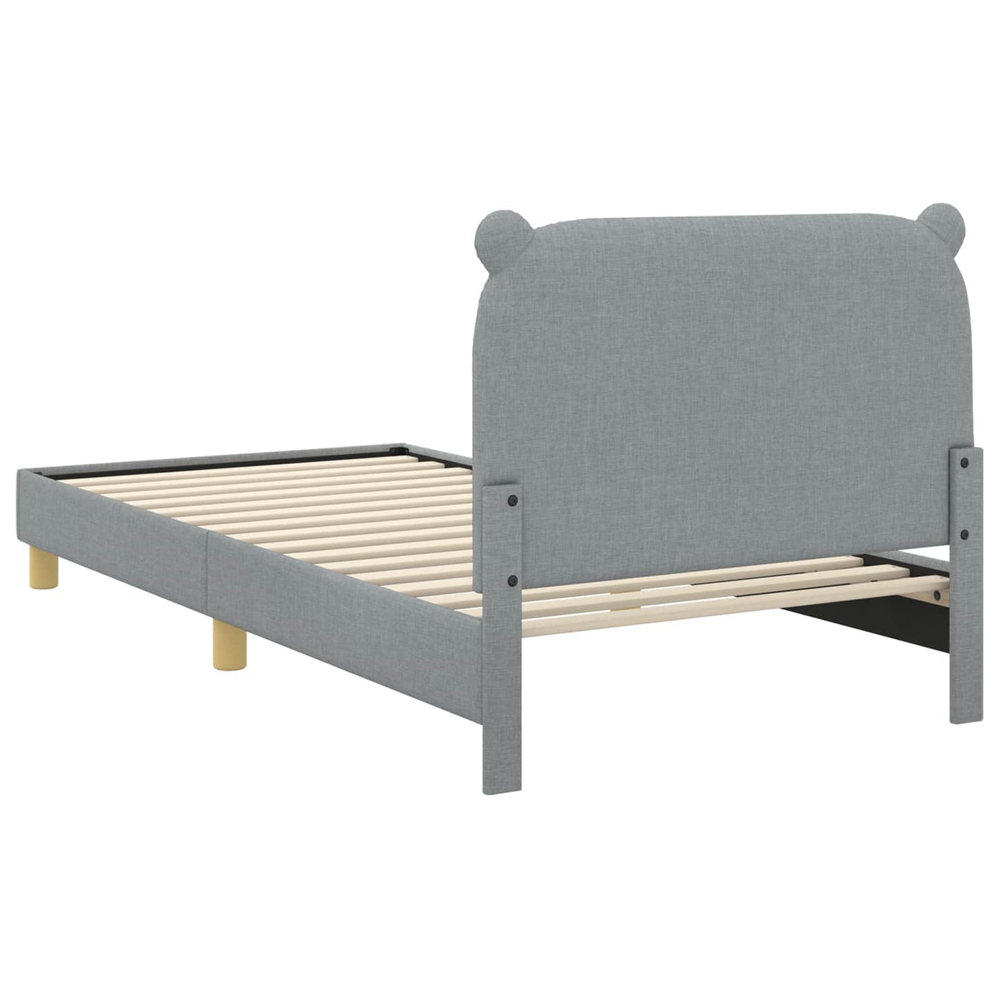 Struttura letto bambini con testata Grigio chiaro 90 x 200 cm