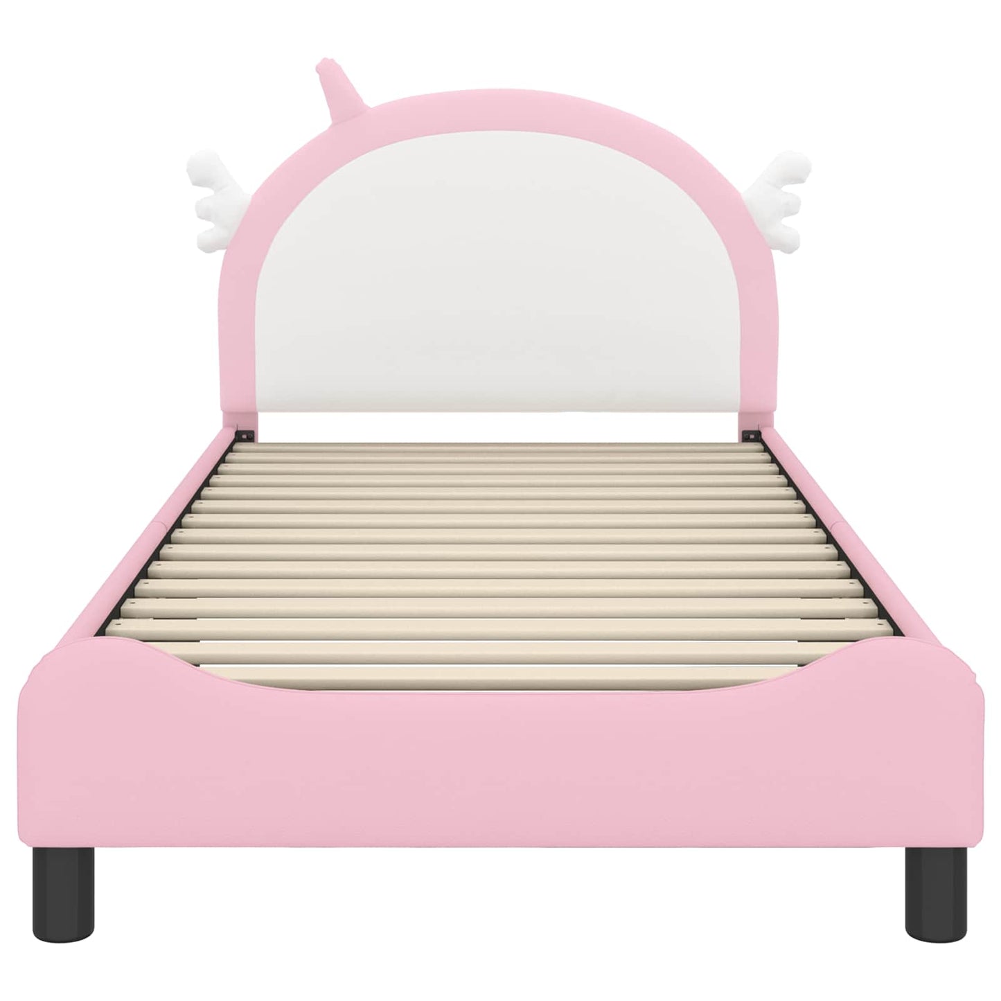 Struttura letto bambini con testata Rosa 90 x 190 cm PU
