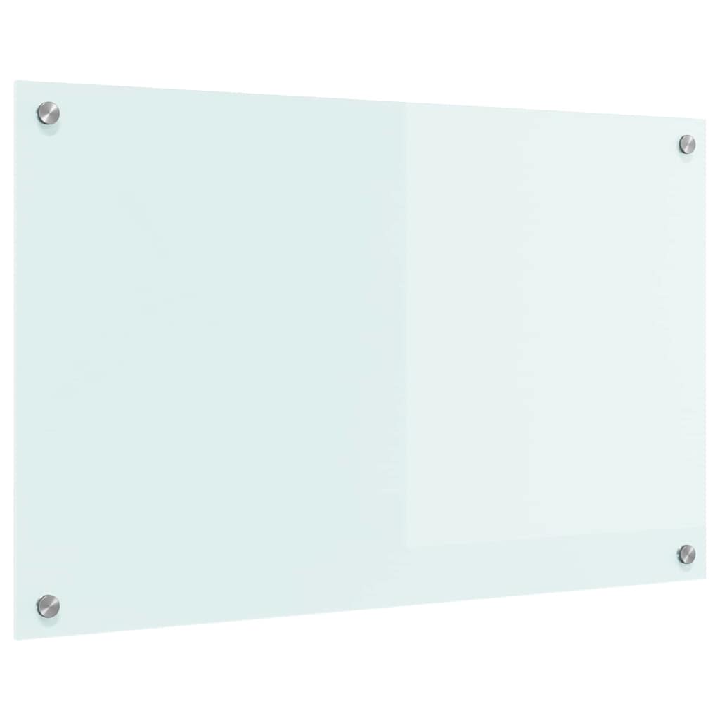 Rivestimento da Cucina Bianco 80 x 50 cm vetro temperato