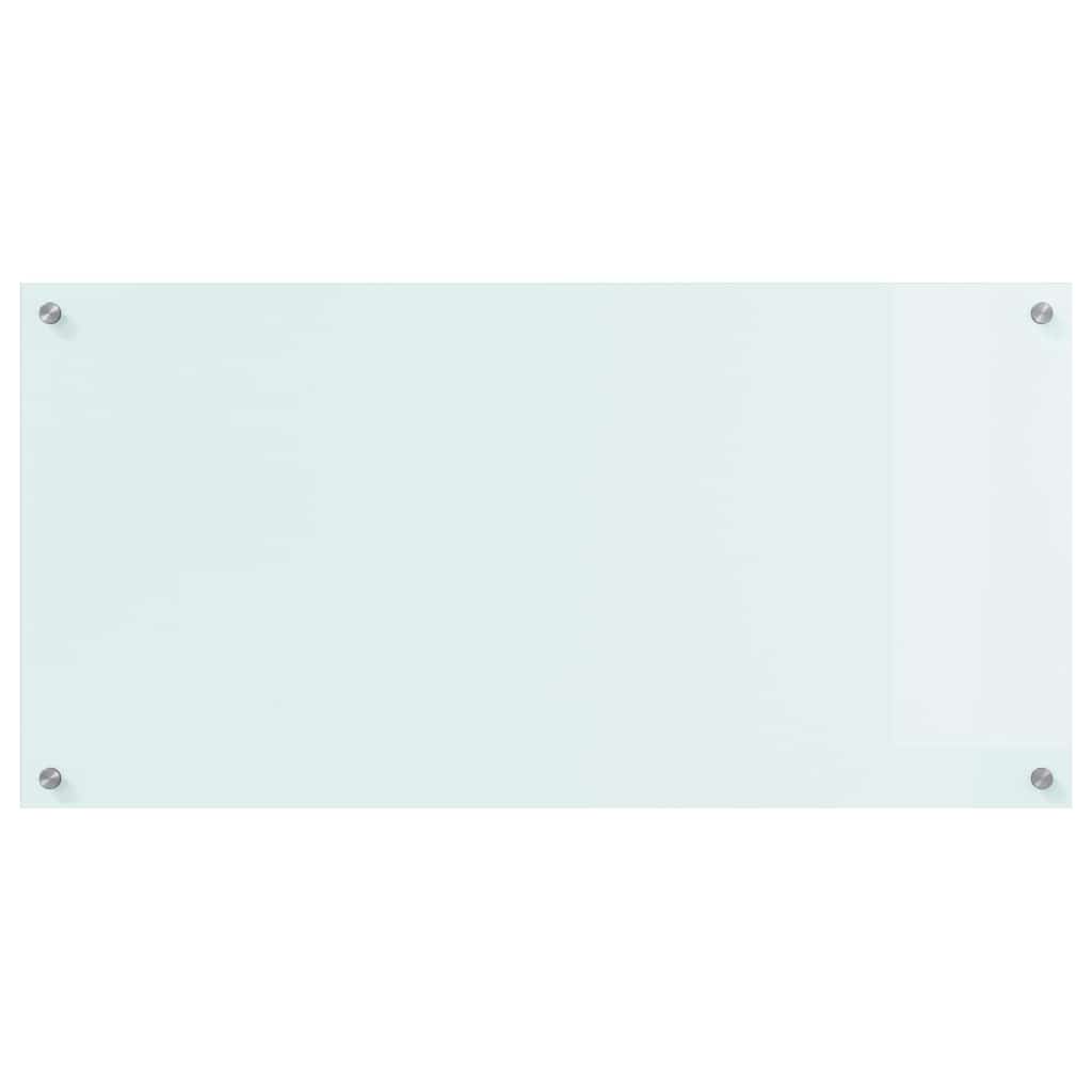 Rivestimento da Cucina Bianco 100 x 50 cm vetro temperato