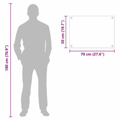 Rivestimento da Cucina Trasparente 70 x 50 cm vetro temperato