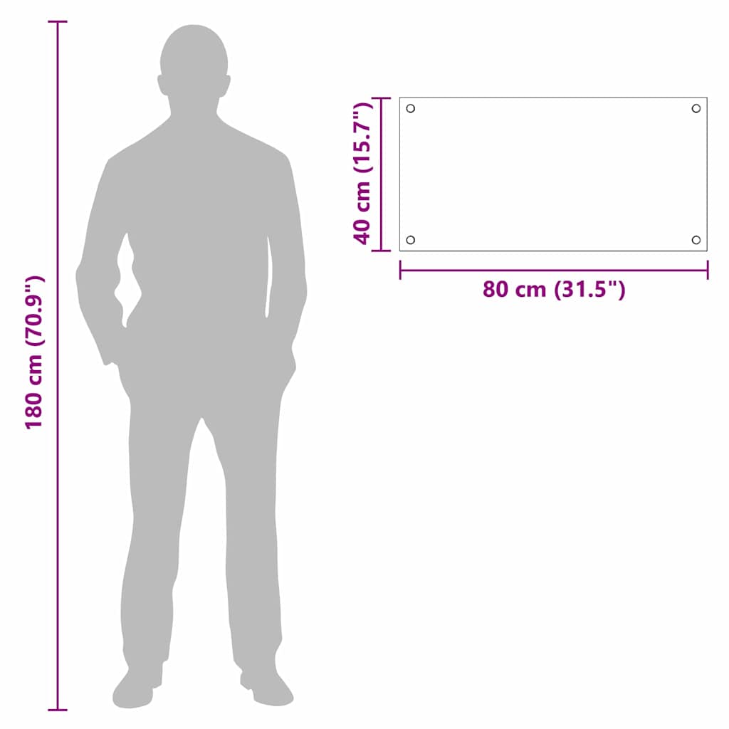 Rivestimento da Cucina Trasparente 80 x 40 cm vetro temperato