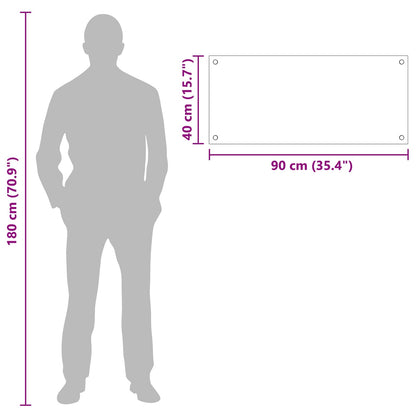 Rivestimento da Cucina Trasparente 90 x 40 cm vetro temperato