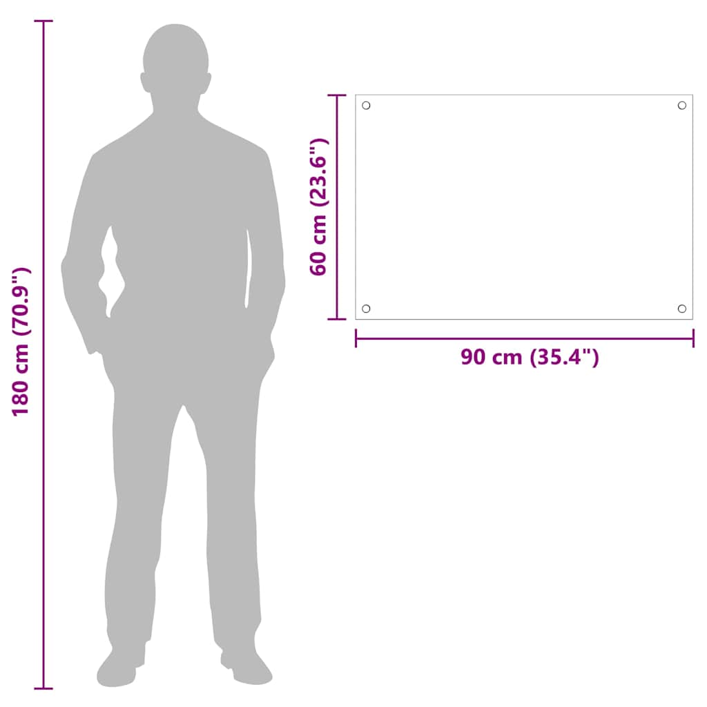 Rivestimento da Cucina Trasparente 90 x 60 cm vetro temperato