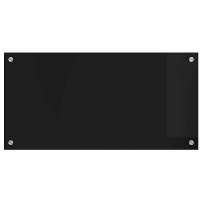 Rivestimento da Cucina Nero 80 x 40 cm vetro temperato