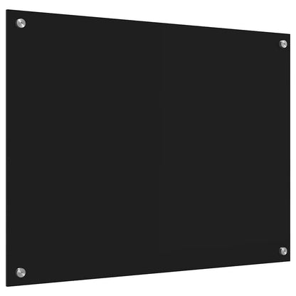 Rivestimento da Cucina Nero 80 x 60 cm vetro temperato