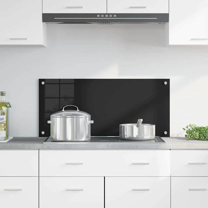 Schienale da cucina Nero 90 x 40 cm vetro temperato