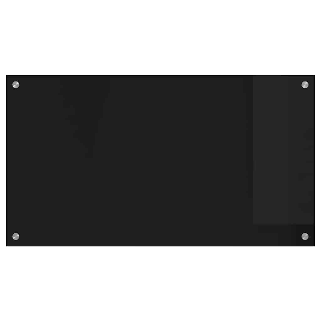 Rivestimento da Cucina Nero 90 x 50 cm vetro temperato