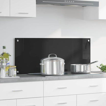 Schienale da cucina Nero 100 x 40 cm vetro temperato