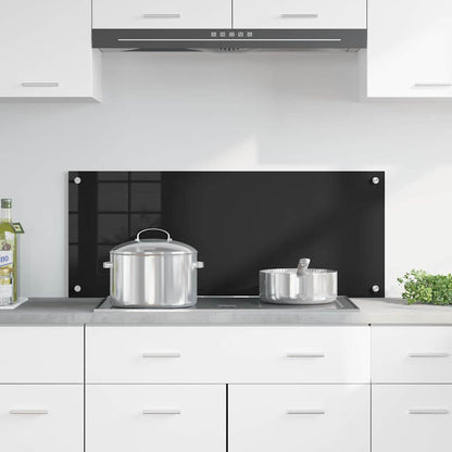 Schienale da cucina Nero 100 x 40 cm vetro temperato