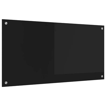 Schienale da cucina Nero 100 x 50 cm vetro temperato | homemem39