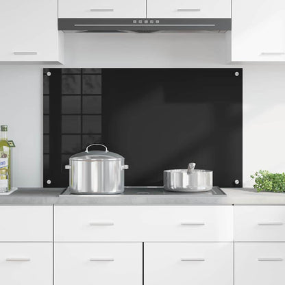 Schienale da cucina Nero 100 x 60 cm vetro temperato